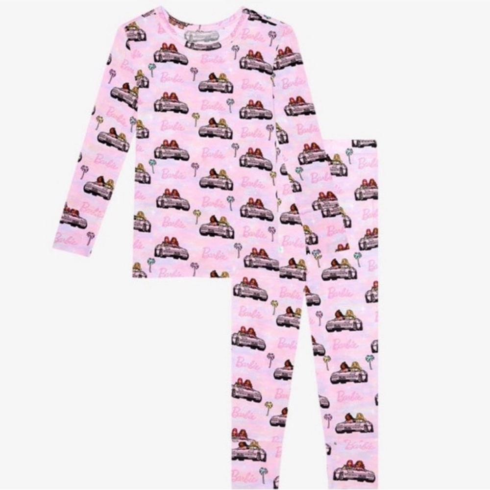 POSH PEANUT BARBIE CRUISIN long sleeve pajama set 3T-4T baby girl toddler